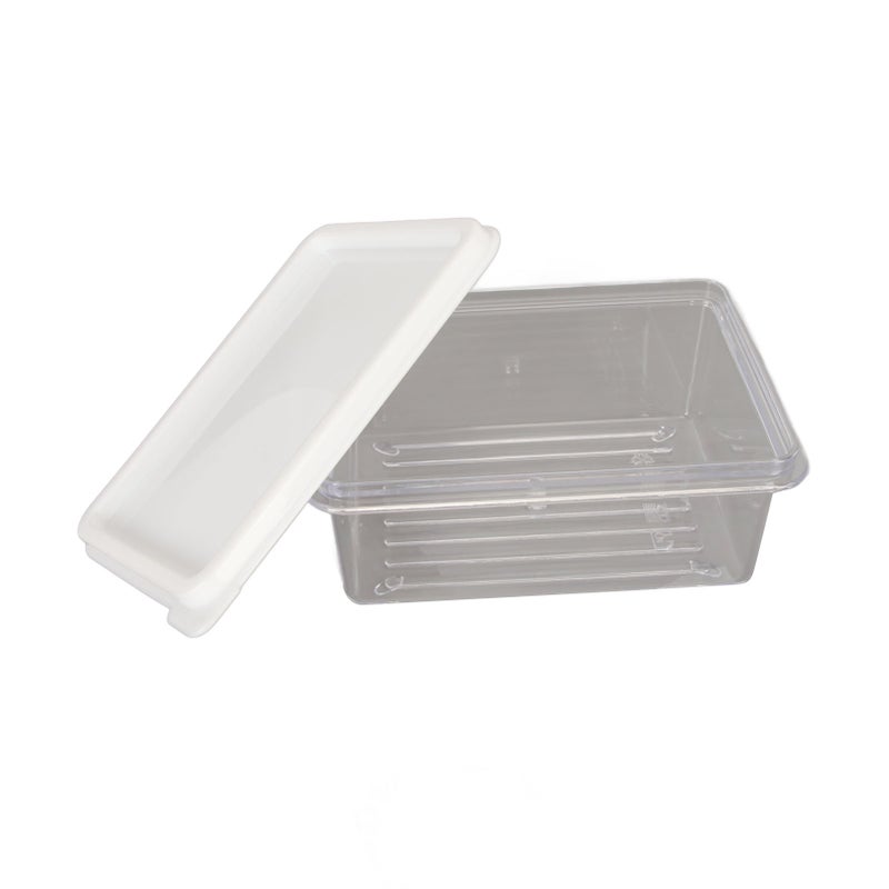 Large Butter Dish With Lid: Stainless Steel Cutting Knife - Sealed Fresh-keeping Clear Container for Home Kitchen, Cooks and Bakers - Image 3