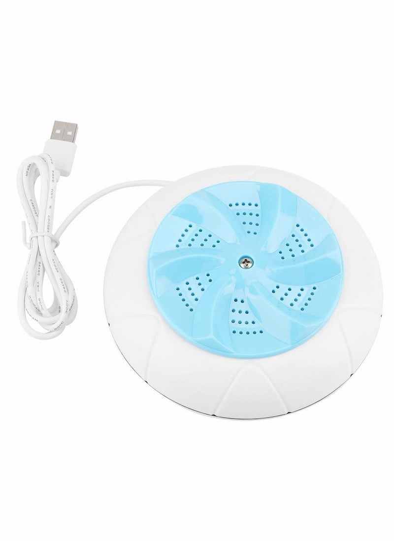 Generic - Compact Ultrasonic Washing Machine - 1kg Mini Portable Washer with USB for Home, Travel & Dorm Use - Blue - Image 1
