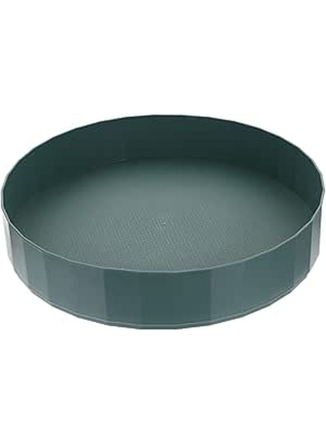 Non Slip Rotating Spice Rack Turntable Green Kitchen Pantry Countertop Organizer - Image 1