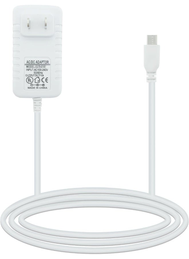 PDEEY Charger Replacement for V-Tech, Babysense, Owlet, LBTech, Eufy, Moonbaby Baby Monitor, VAVA Cam, Power Cord Micro USB Adapter, Charging Cable 6 FT - Image 1