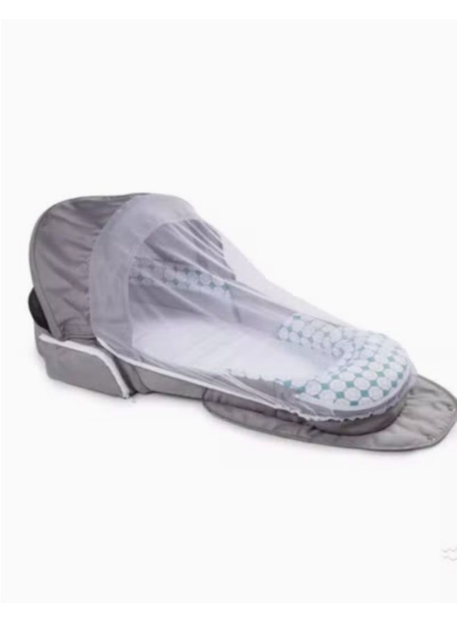 NKX Baby Bassinet Bed Portable Sleeper Travel Bag with mosquito net For Infant with Music - Image 4