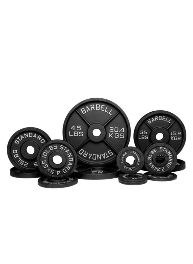 Champ Kit Iron Weight Plates for Strength Training Compatible with Standard Bars - Image 1
