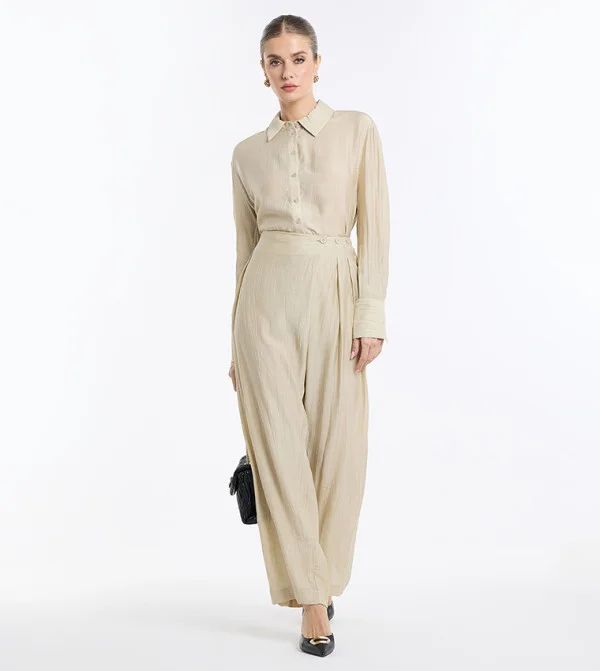 BCBG BCBG Solid Crinkle Pants