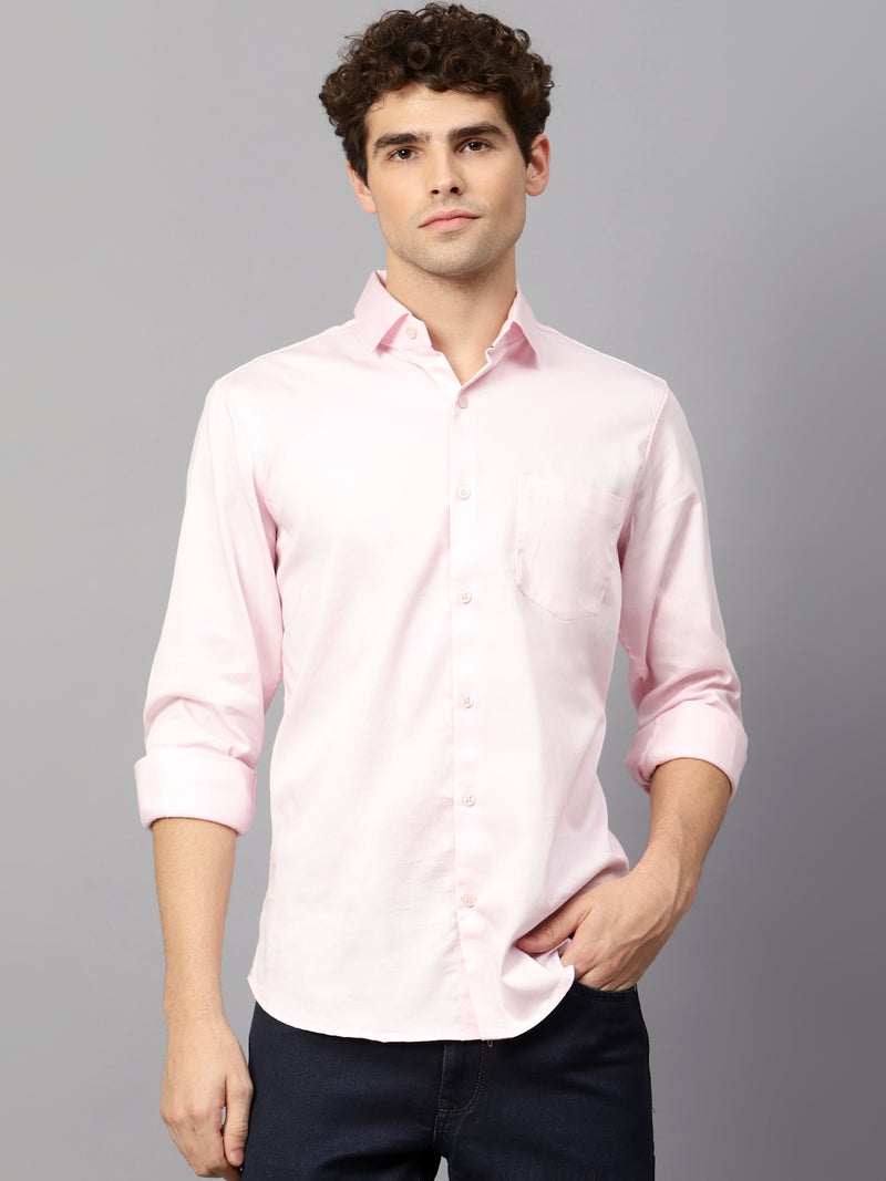 AMSWAN PINK CASUAL SHIRT FOR MEN'S - Image 1