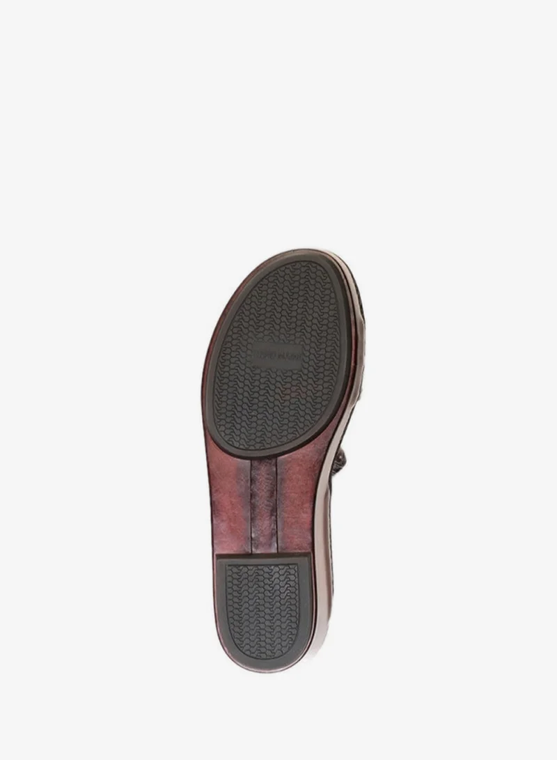 Language Black/Brown Men's Izmir Open Straps Sandal for Men | Best Price UAE