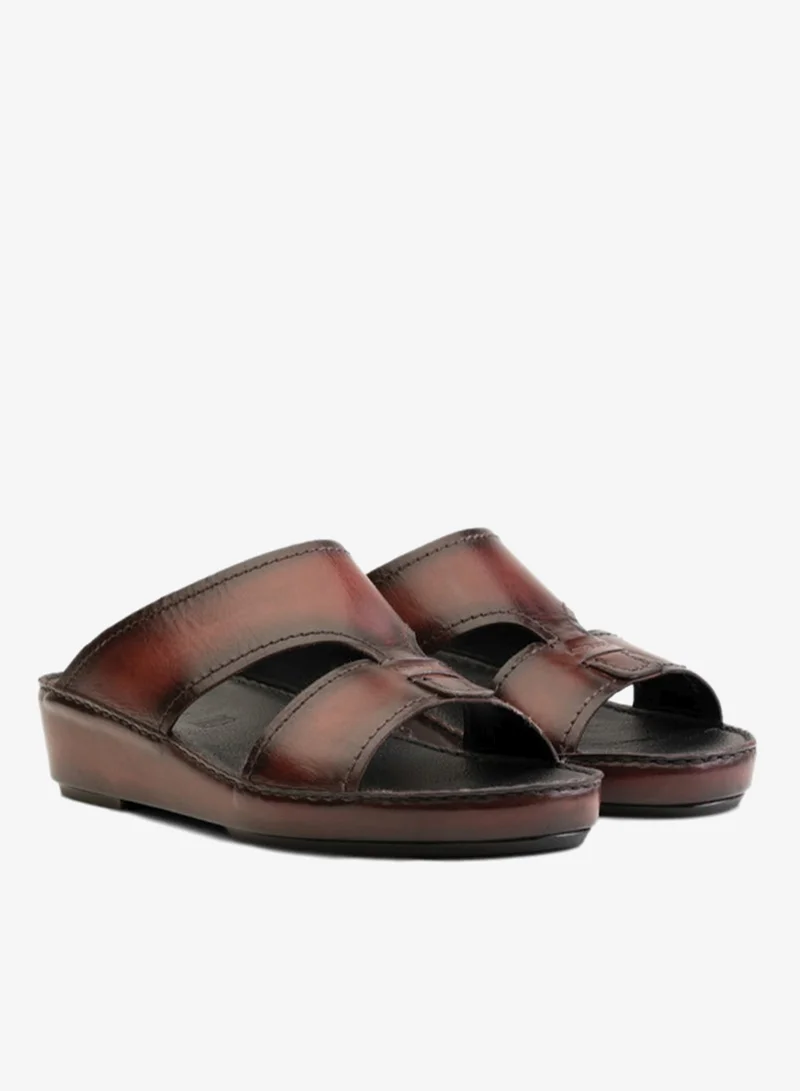 Language Black/Brown Men's Izmir Open Straps Sandal for Men | Best Price UAE