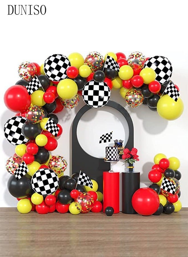 DUNISO 126 pcs Black and Gold Balloons Garland Arch Kit Black Metal Gold and Metallic Confetti Gold Balloons for Shower Birthday Wedding Bachelorette Party Decorations Supplies Anniversary - Image 1