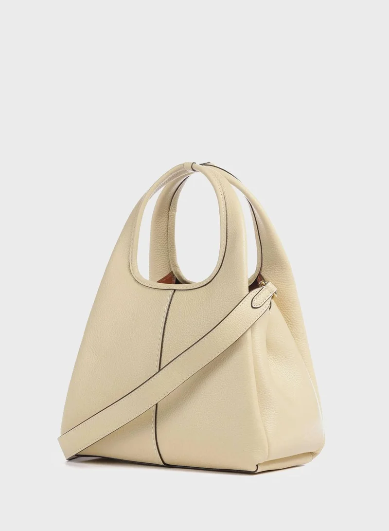 كوتش Lana Shoulder Bag 23 In Polished Pebble Leather