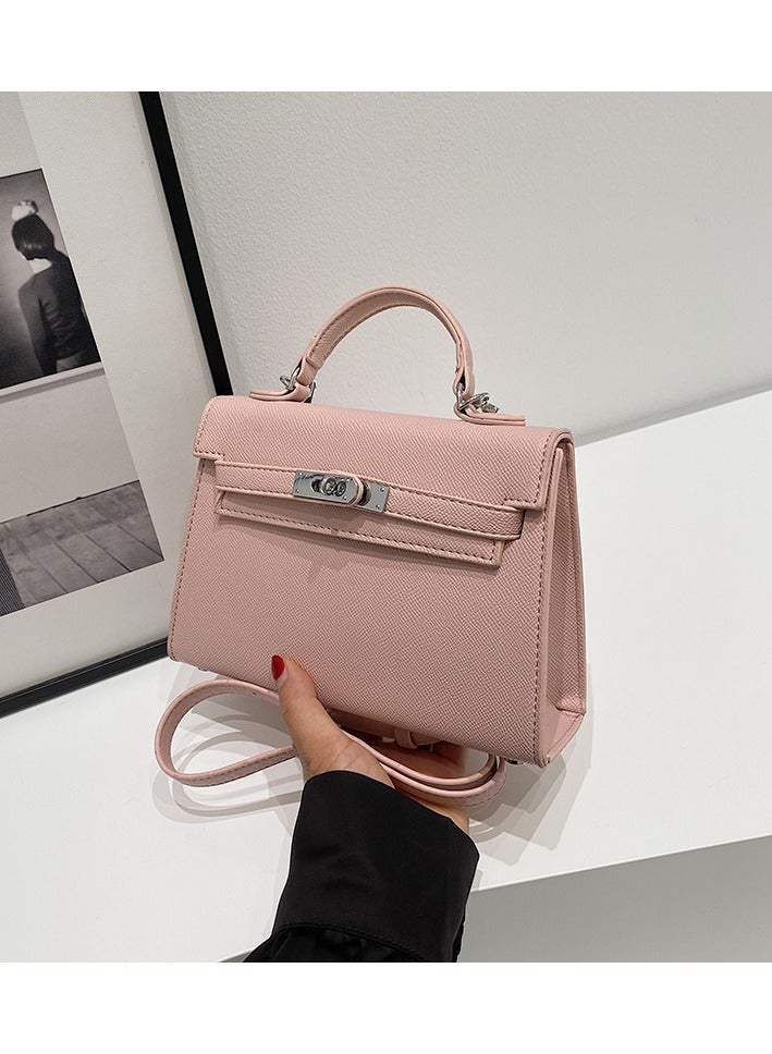 Loquat Women's Satchel Handbag Shoulder Handbag 19*7*21cm Pink  - Image 2