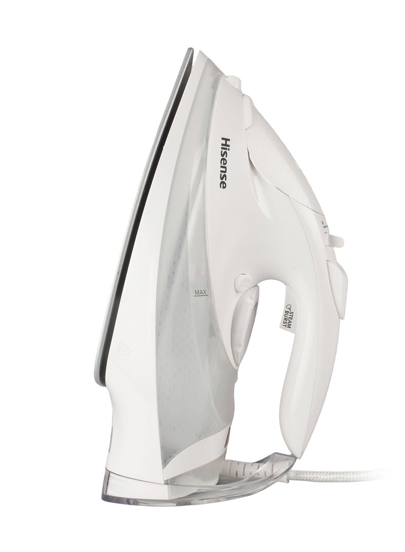 Hisense 2800W Steam Iron  Antidrip,Smooth Gliding, Steam Output,Self Clean, Anti Calc H28SIWES1 white - Image 5