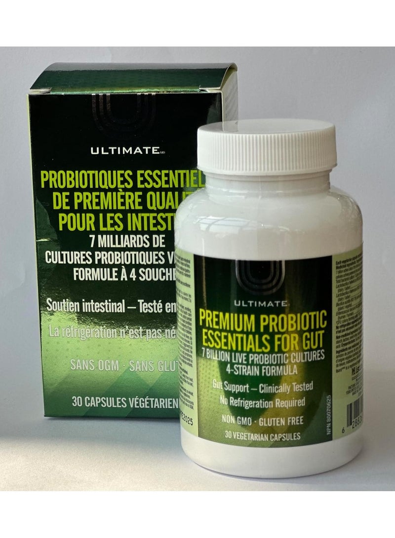 Ultimate Premium Probiotic Essentials for Gut 30 capsules  Vegetarian Capsules - Image 1