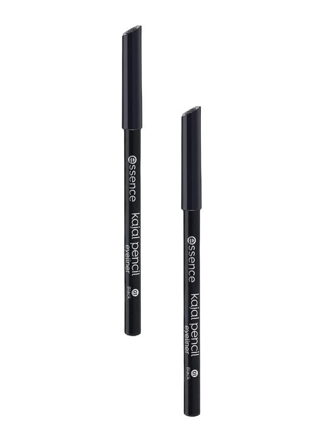 Essence Kajal Pencil 01 Black | Smooth Glide Eye Pencil | Long Lasting Waterproof Kajal | Easy to Apply & Blend | Smudge Resistant Matte Finish | Everyday Eye Makeup Essential | 1g 01 Black Bundle 2 pieces - Image 1
