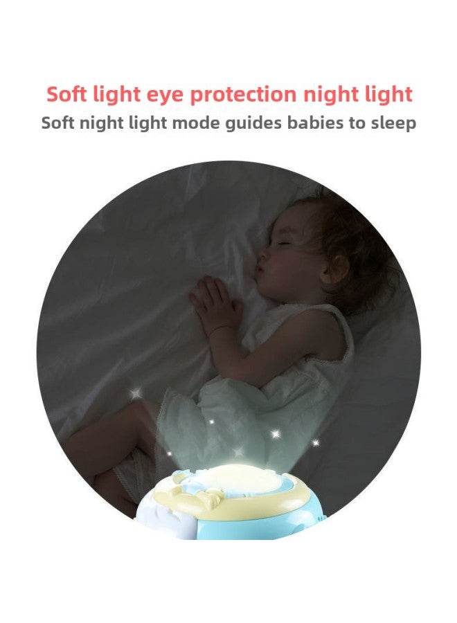Baby Bedside Rattle Rotatable Soothing Bed Bell 0-1 Years Old 3-6 Months Old Music Bed Baby Toy Hanging Road-Color:Animal Baby Projection Night Light-light Pink-battery♜ - Image 3