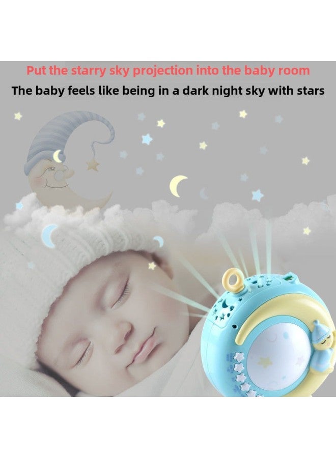 Baby Bedside Rattle Rotatable Soothing Bed Bell 0-1 Years Old 3-6 Months Old Music Bed Baby Toy Hanging Road-Color:Animal Baby Projection Night Light-light Pink-battery♜ - Image 2