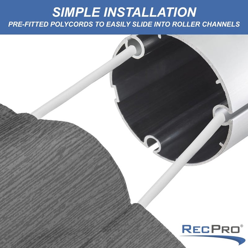 RecPro RV Awning Fabric Replacement | Width Options from 8 Feet to 22 Feet | Variety of Color Options | 8' (96") Length RV Awning Replacement | Premium Vinyl (8' - Actual Width 7' 1", Gray Fade)… - Image 4