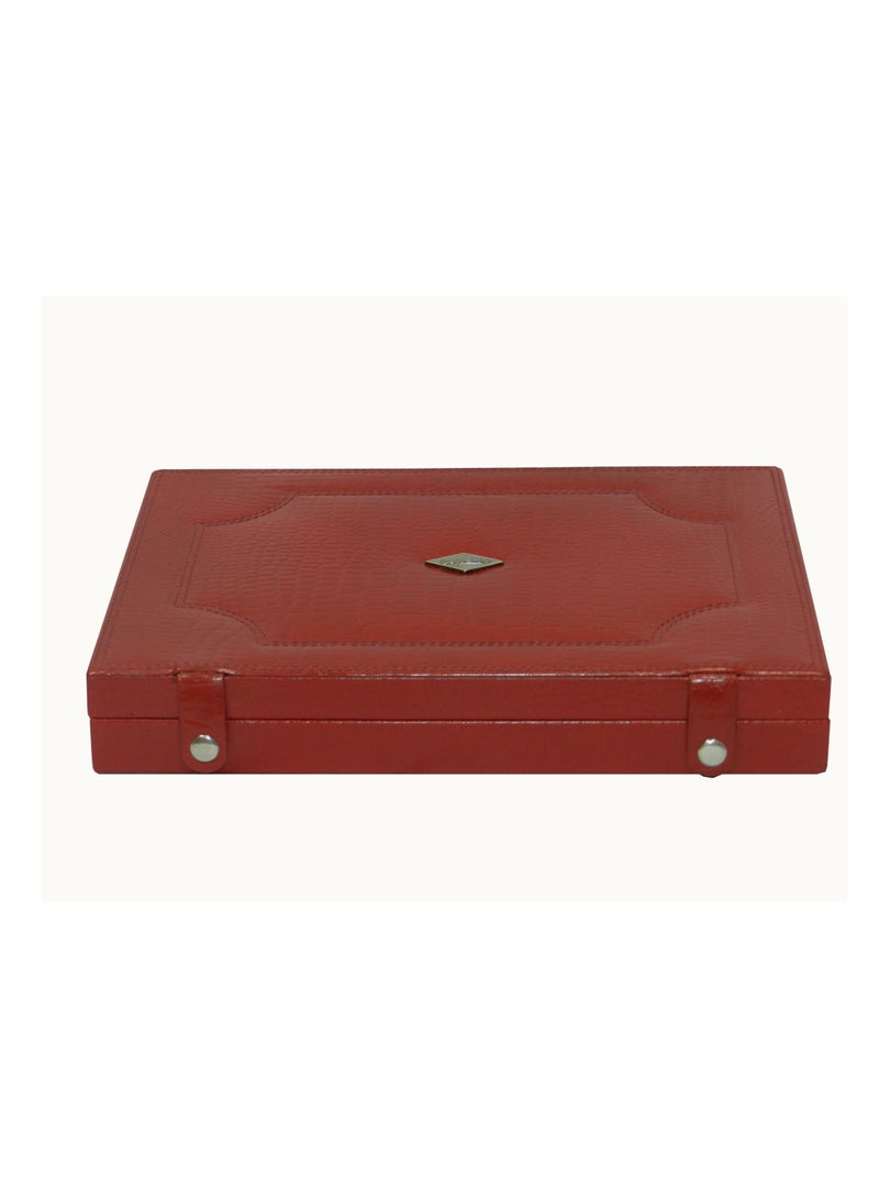 LAVERI LEATHER Laveri Genuine Leather Chain Box Organizer Storage Chain Stud Tray Showcase Storage Case  - Image 2