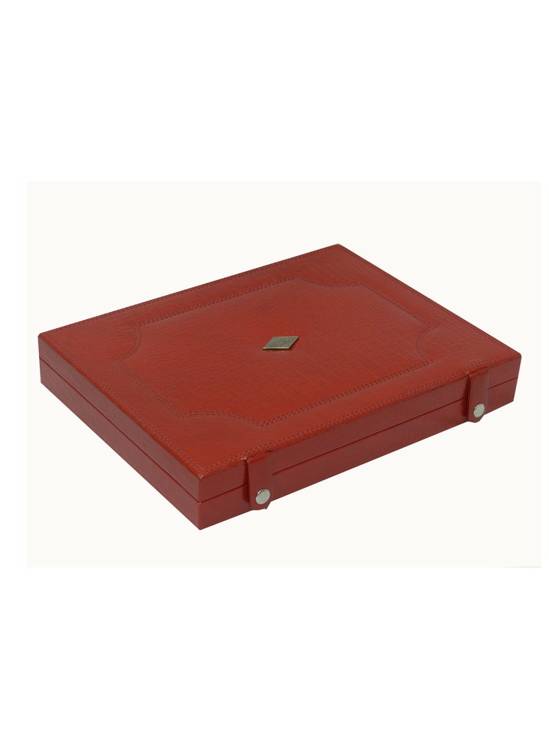 LAVERI LEATHER Laveri Genuine Leather Chain Box Organizer Storage Chain Stud Tray Showcase Storage Case  - Image 5