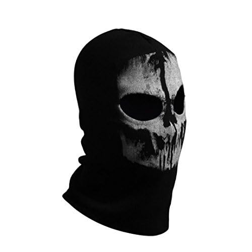 SzBlaZe Unisex Ghost Print Stocking Balaclava Mask Good For War Game Halloween Cosplay (Print 3) - Image 3
