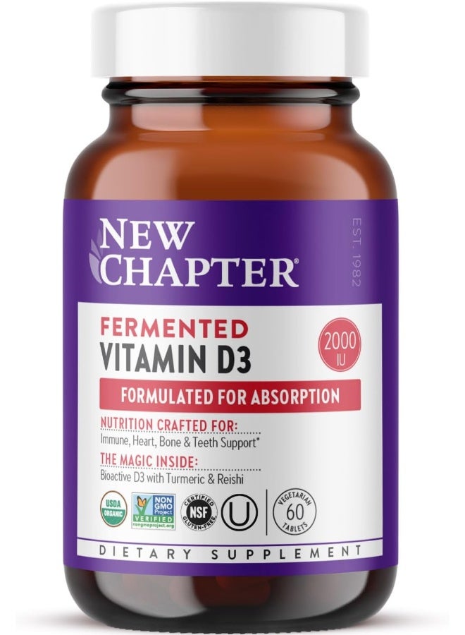 New Chapter Fermented Vitamin D3, 60 Capsules - Image 1