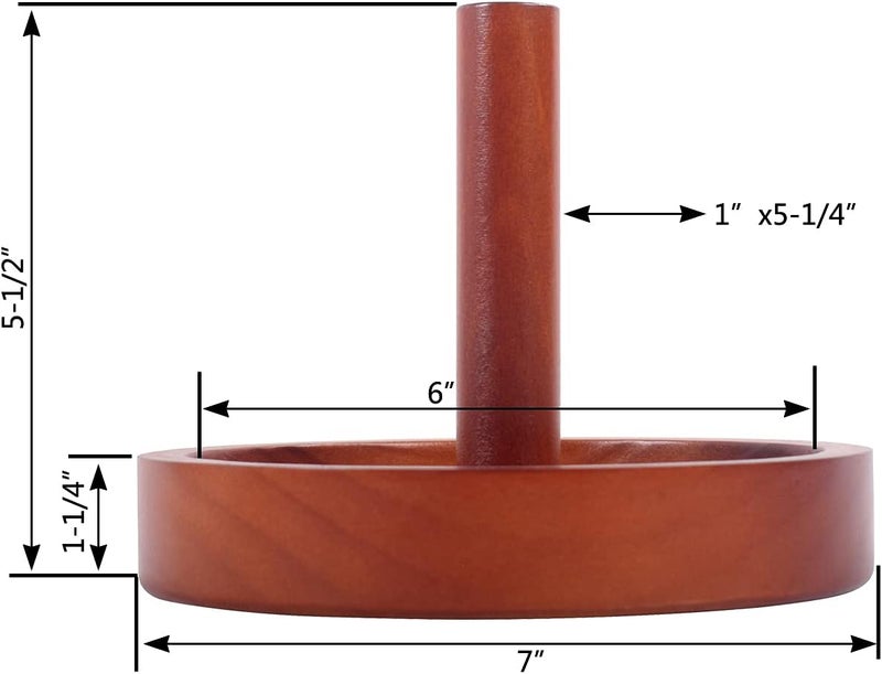 GAMESUN Billiard Cone Talc Bowl Wood Cone Talc Bowl Cone Chalk Holder for Pool/Billiards Table - Image 4