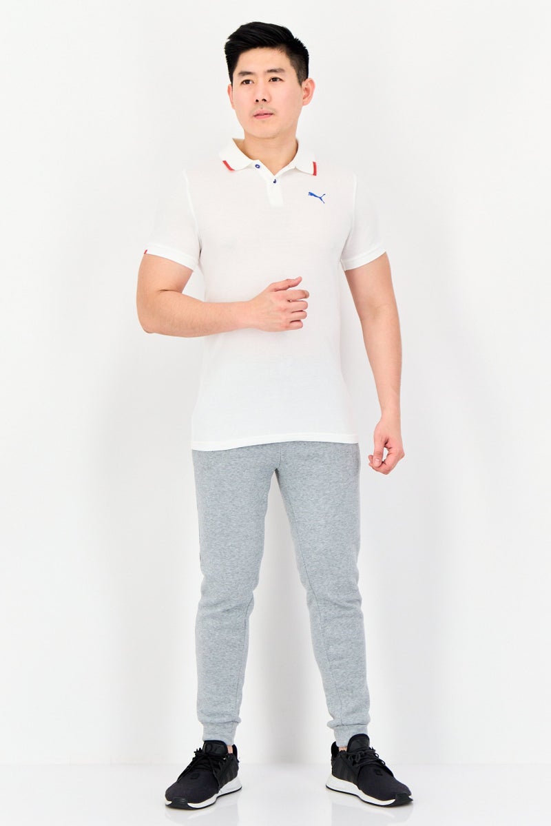 PUMA قميص بولو خارجي قصير الأكمام للرجال من بومة x One8، أبيض - Image 4