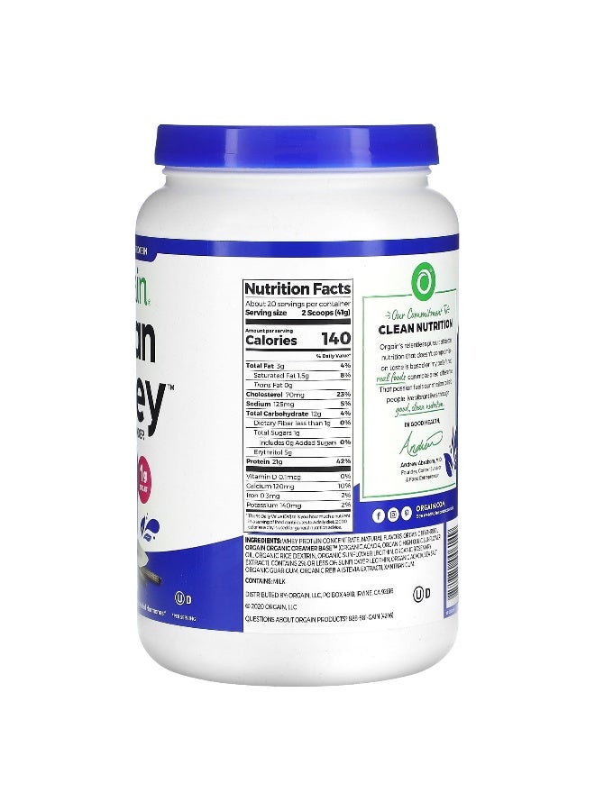 Orgain, Grass-Fed Whey Protein, Clean Whey Protein Powder, Vanilla Bean, 1.82 lbs (828 g) (Packaging may vary) - Image 2