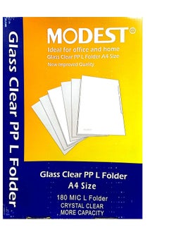 MODEST 200-Piece A4 L Shape Folder Clear  - Image 1
