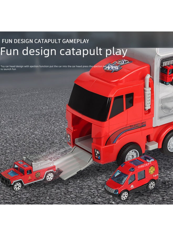 Diecast Model Car Toys - Highly Detailed Vehicles For Kids To Play - Various Makes Models Available-Color:Dinosaur Car Brown (1 Car +6 Dinosaurs)  - Image 3