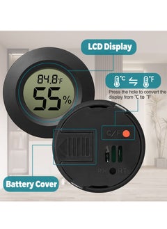Excefore Mini Hygrometer Thermometer, 3 Pcs Digital LCD Monitor Indoor Outdoor Humidity Meter Gauge for Greenhouse Basement Baby Room, Fahrenheit (℉) or Celsius(℃)  - Image 4