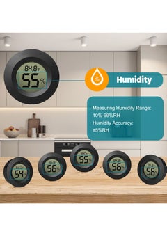 Excefore Mini Hygrometer Thermometer, 3 Pcs Digital LCD Monitor Indoor Outdoor Humidity Meter Gauge for Greenhouse Basement Baby Room, Fahrenheit (℉) or Celsius(℃)  - Image 3