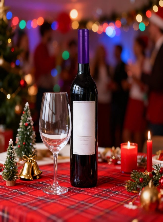 توي اند اونا أغطية تغليف النبيذ القابلة للانكماش من TOYANDONA، 100 قطعة، كبسولات PVC قابلة للانكماش الحراري، أغطية زجاجات لأقبية صنع النبيذ والاستخدام المنزلي - Image 2