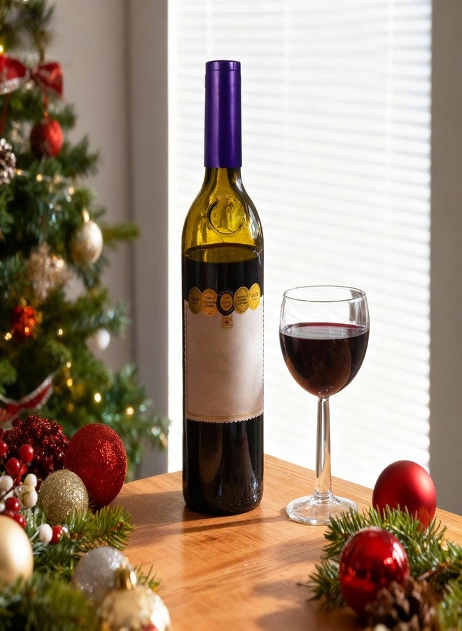 توي اند اونا أغطية تغليف النبيذ القابلة للانكماش من TOYANDONA، 100 قطعة، كبسولات PVC قابلة للانكماش الحراري، أغطية زجاجات لأقبية صنع النبيذ والاستخدام المنزلي - Image 3