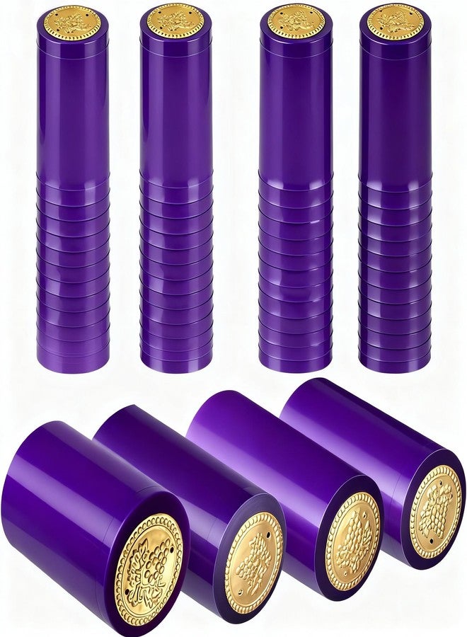 توي اند اونا أغطية تغليف النبيذ القابلة للانكماش من TOYANDONA، 100 قطعة، كبسولات PVC قابلة للانكماش الحراري، أغطية زجاجات لأقبية صنع النبيذ والاستخدام المنزلي - Image 1