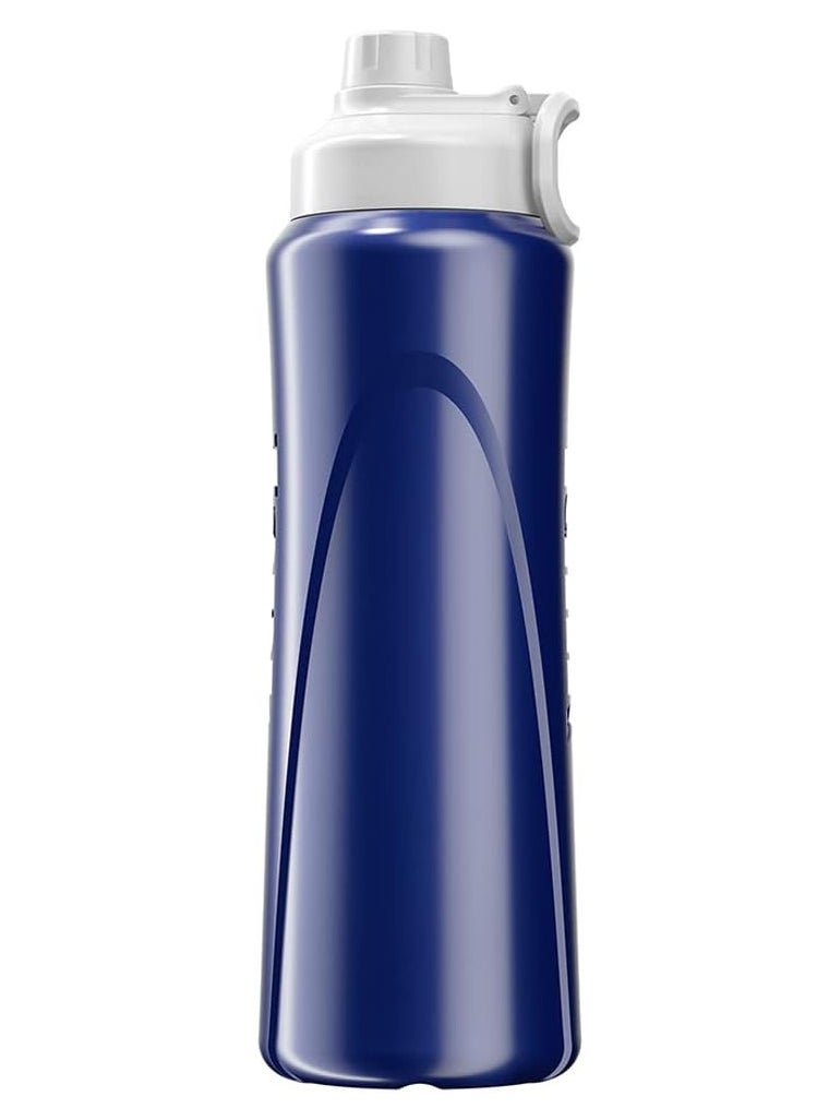 TANK Tank Insulated Plastic Water Bottle Super Cool 1L, Dark Blue, BPA Free  - Image 4