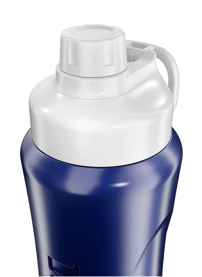 TANK Tank Insulated Plastic Water Bottle Super Cool 1L, Dark Blue, BPA Free  - Image 5