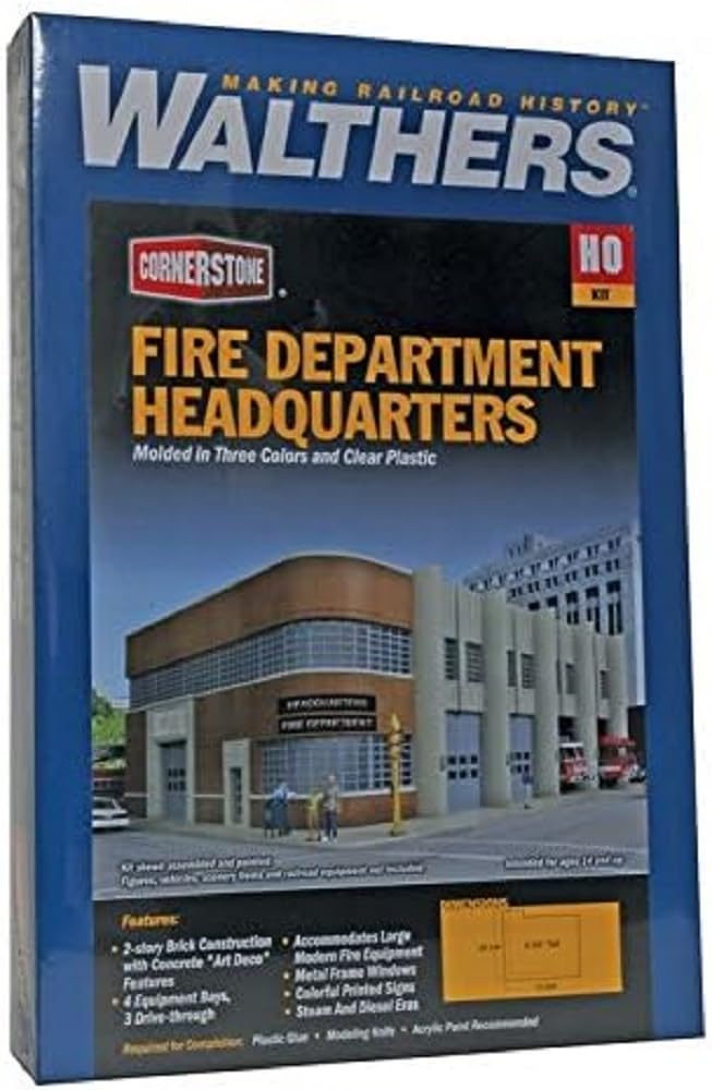 Walthers Cornerstone Fire Dept Headquarters - Image 2