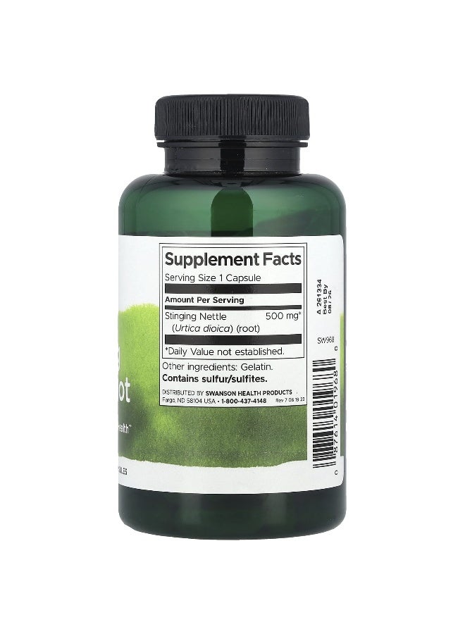 SWANSON سوانسون، جذر القراص، 500 ملغ، 100 كبسولة - Image 2