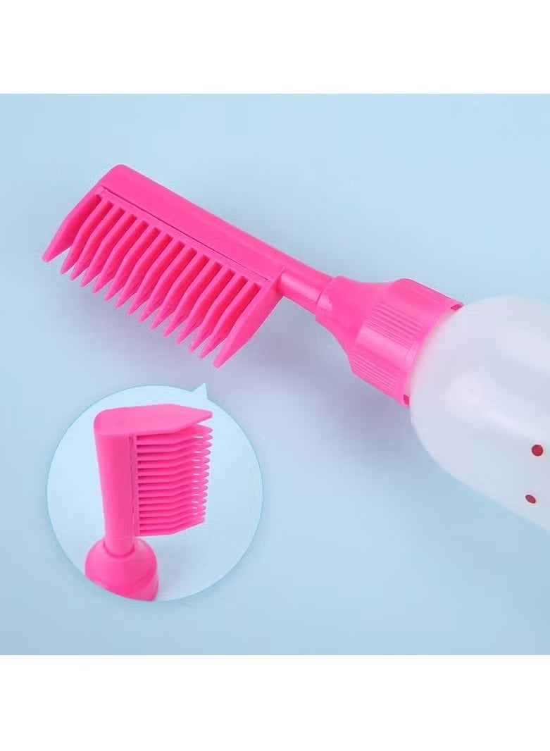 زجاجة لصبغ وتلوين الشعر بتصميم مشط لتوزيع الصبغة والشامبو , زجاجة مدرجة بمقياس لصبغة الشعر حتى الجذور, قطعة واحدة - متعدد الالوان - Image 5