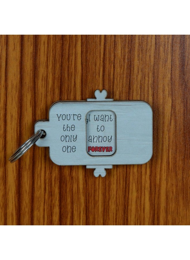 Kaameri Bazaar Funny Mosquito Valentines Day Keychain with a Mesaage Gift for Girlfriend Boyfriend Girls Boys Husband Wife Love Couple (Pack of 1) - Image 2