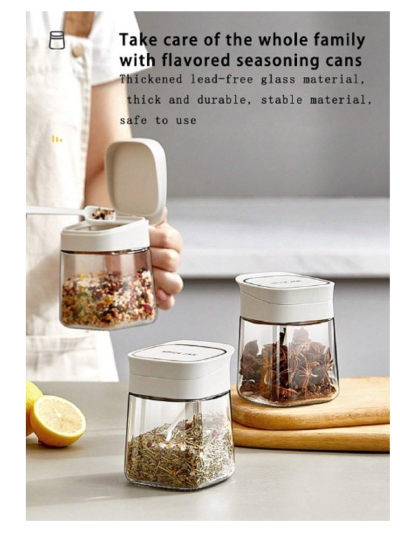 Generic - Glass Spice Jar with Movable Lid, for Spices, Legumes and Seasonings, Decorative Shape in the Kitchen - Image 1