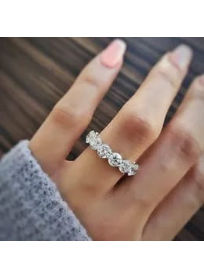 Luxuria Irregular Zircon Ring, Personalized Jewelry, Fashionable Fashion Ring, Delicate Zirconia, Popular 18K Stainless Steel Gold Plated Wedding Ring, High Quality, Elegant Style for Women - Image 2