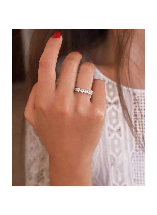 Luxuria Irregular Zircon Ring, Personalized Jewelry, Fashionable Fashion Ring, Delicate Zirconia, Popular 18K Stainless Steel Gold Plated Wedding Ring, High Quality, Elegant Style for Women - Image 4