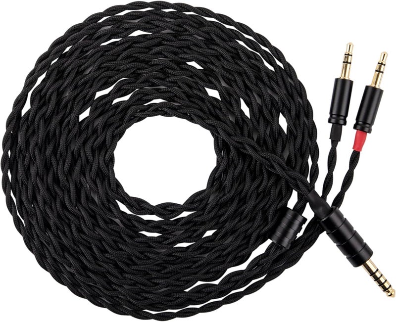 Linsoul Tripowin Nova Monitor Headphone Cable, Over-Ear Headphone Wire, 4-Strand Silver Foil/OCC Hybrid Upgrade Cable, 2M, Dual 3.5mm to 4.4mm/3.5mm/XLR Plug, for Musicians Audiophiles (4.4mm) - Image 1
