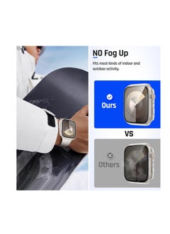 Generic Compatible Watch Case 44mm with Screen Protector Series 6/SE/5/4, Clear Hard PC Bumper Case + 9H Bulletproof Glass Screen Protector Full Protective Cover Case for iWatch  - Image 3