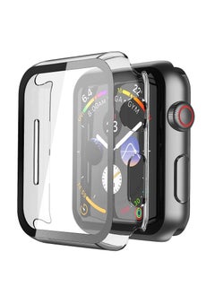 Generic Compatible Watch Case 44mm with Screen Protector Series 6/SE/5/4, Clear Hard PC Bumper Case + 9H Bulletproof Glass Screen Protector Full Protective Cover Case for iWatch  - Image 4