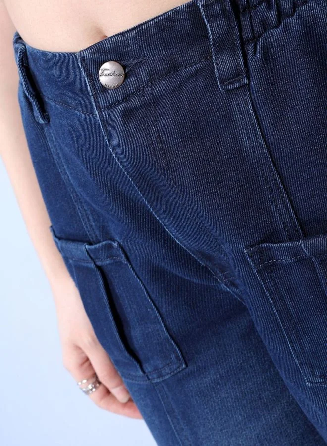 Freehand  Women Boxy Fit Printed High Rise Jeans  | Best Price UAE