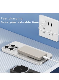 VIWTEC Magnetic Phone Power Bank 10000mAh - Wireless Fast Charger Compatible with iPhone 12-15/AirPods | Ultra-Slim Portable Charger  - Image 2