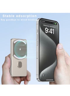 VIWTEC Magnetic Phone Power Bank 10000mAh - Wireless Fast Charger Compatible with iPhone 12-15/AirPods | Ultra-Slim Portable Charger  - Image 3