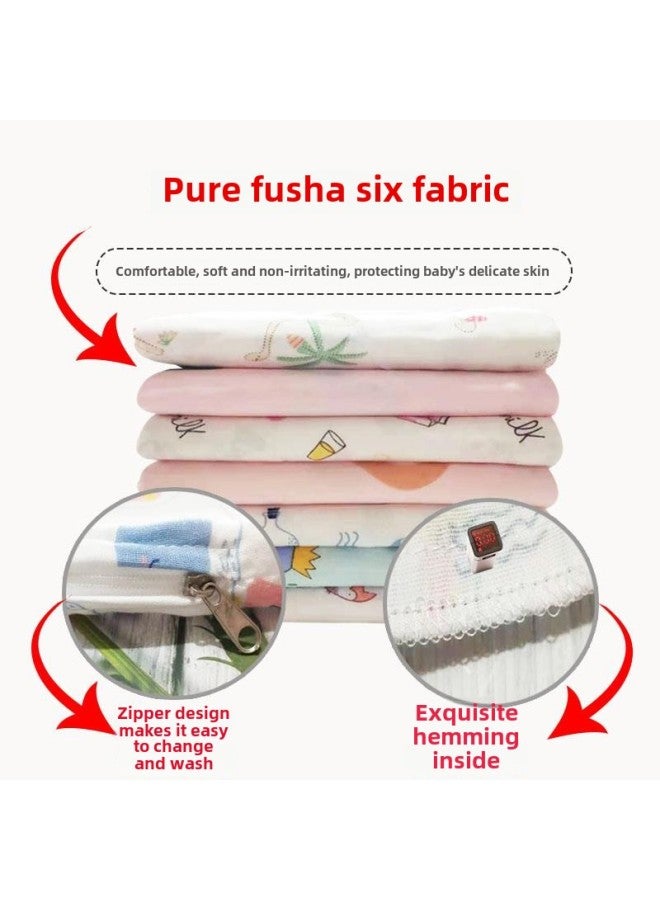 # Infant Quilt Cover Children's Cartoon Cotton Quilt Cover Newborn Baby Bag Quilt Cover Children Quilt Cover Cotton Wadding Liner-Color:Cute Little Dinosaur (cloud-like Cotton Gauze Quilt Cover)-Specifications:100x100cm - Image 4