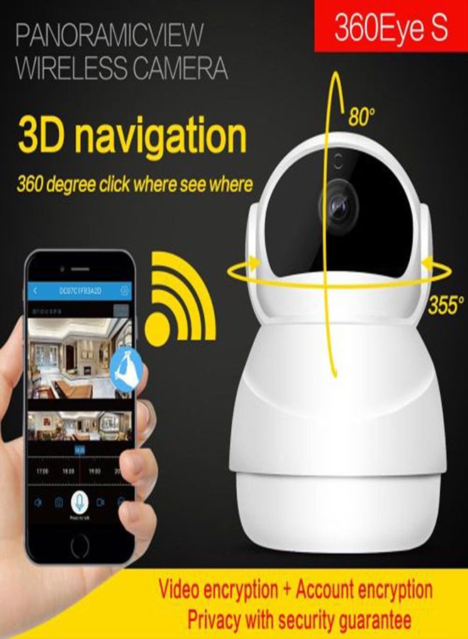 Robot Wifi IP Camera With Mic And Speaker 360 D IP Night Vision / Smartphone Support - Image 5